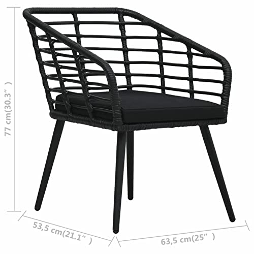 Chaises de jardin avec coussins déperlants et structure imperméable - 3