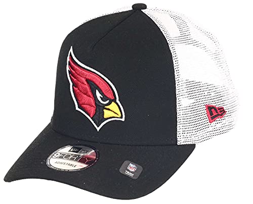 New Era Arizona Cardinals NFL White Mesh Trucker 9Forty A-Frame Trucker Cap - One-Size