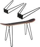 Set of 2 Sturdy Skateboard Rack, 16 inch Table Legs Creative Longboard Bench Feet,...