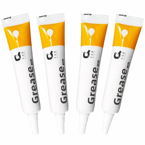4 Stück Mehrzweckfett Schmierfett, 3D Drucker Schmierfett, Lagerfett, Silikonfett Lebensmittelecht, Maschinenschmiermittel, Getriebefett, Maschinenfett, 3D-Druckerfett, Reißverschlussfett