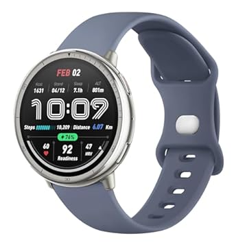 AK Pulseiras de silicone compatíveis com Amazfit Active 2 / Active Watch Band Women Men, pulseira de substituição macia para Amazfit GTS 4 3 2 2e/GTS 4 2 Mini/GTR mini/Bip 3/3 Pro/Bip U Pro/Bip S Lite