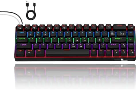 Bettdow Teclado Mecânico KM004 ABNT2, Teclado Gamer com Fio Compa...