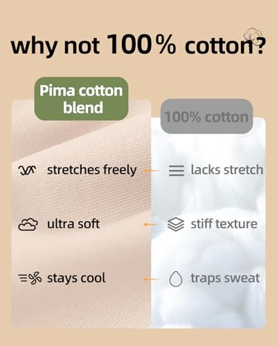 Image of Organic Pima Cotton Bra Wireless Padded Bralette Breathable Comfortable Bras for Women Everyday Triangle Bralette