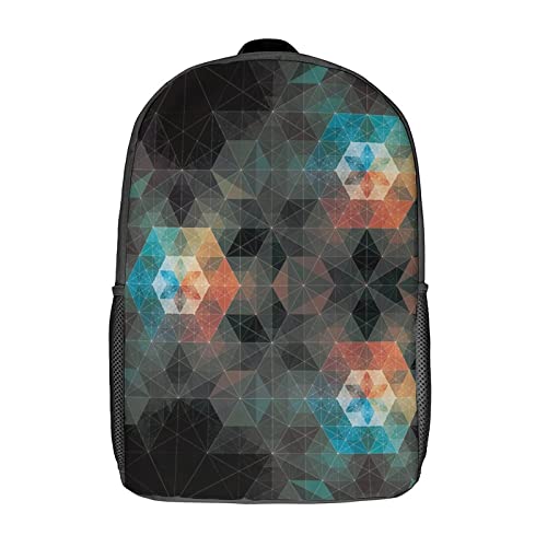 Sac à dos d'école pour enfants 17 pouces avec imprimé 3D artistique