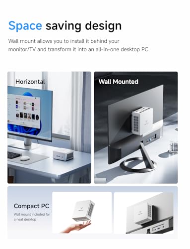 Image of MINISFORUM Mini PC UM750L Slim AMD Ryzen 5 7545U 32GB RAM 1TB SSD Desktop PC, HDMI|DP|USB4 Video Outputs, 2.5G LAN Port, WiFi 6E+BT5, 4xUSB Port AMD Radeon 740M Graphics Micro Computer