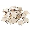 Creaides 100pcs Mini Maple Leaf Wood DIY Crafts Cutouts Wooden Maple Leaf Shaped Unfinished Wood Ornaments for DIY Projects Thanksgiving Party Decorations #3