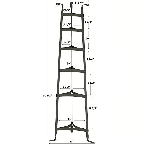 Old Dutch 60-Inch Cookware Stand, Satin Nickel - Thumbnail 4