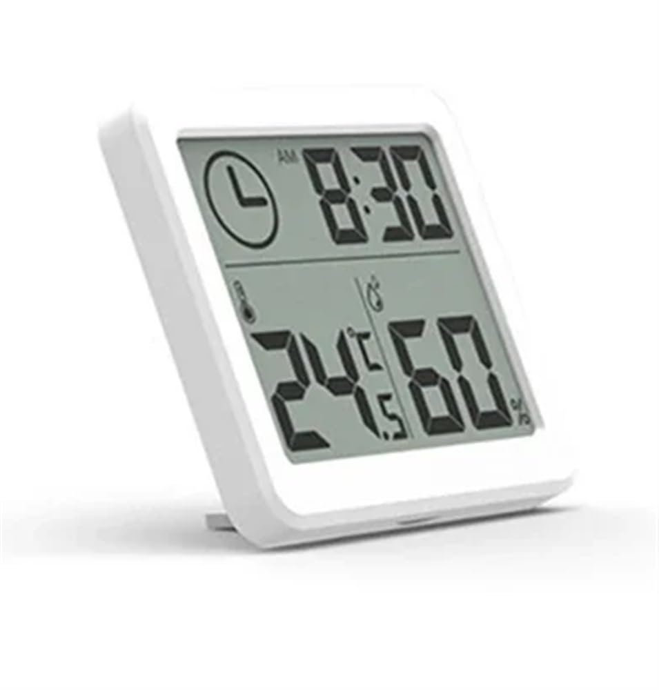 1/3/5/10 szt. Wielofunkcyjny termometr elektroniczny automatyczny higrometr temperatury i wilgotności, zegar 3,2 cala Duży ekran Termometr (10 sztuk)