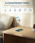 DEWNEWILS Remote Control Outlet with Timer, Indoor Remote Timer Outlet, 100FT Wireless Control Range, 15A/1875W, Remote Outlet Switch Countdown Time for Household Appliances