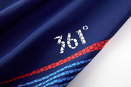 361° Jammers Swimsuit for Men, Square Leg Swimming Briefs-Chlorine Resistant Racing Training,Black 2, XXL (Blue, XL(W32''-34'')) - Thumbnail 5