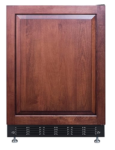 Summit FF6BK2SSRSIF 24” Wide Under Counter Refrigerator 5.5 cu.ft. with Panel-Ready Door (Panel Not Included) Automatic Defrost Operation, and Deluxe black interior (Panel Ready-RHD) on Fridge.com
