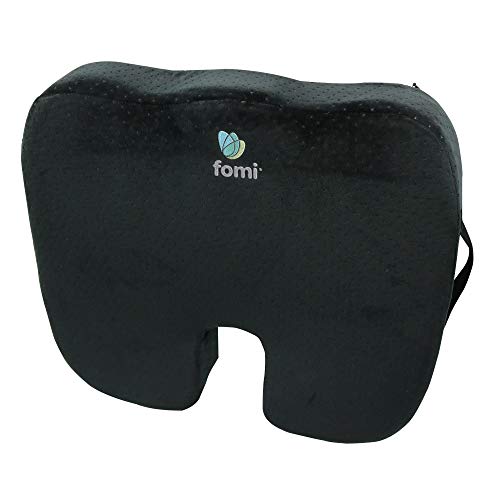Fomi Extra Thick Firm Coccyx Orthopedic Memory Foam Seat Cushion | Black Large Cushion For Car Or Truck Seat, Office Chair, Wheelchair | Back Pain Relief #TOP5