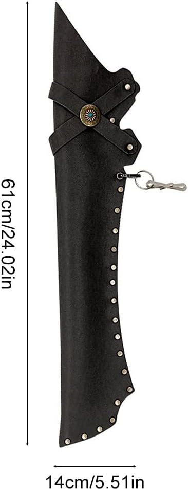 DONGKER Archery Arrow Quiver, PU Arrow Quiver Holder Archery Side Hip Quiver Waist Holder Bag w/Belt Clip for Target Hunting Field and Practice - Image 5