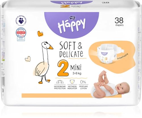 Pannolini Happy Taglia 2 (3-6 Kg) MINI 38 pezzi