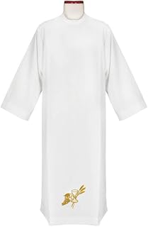 Traditional Priest Alb with embroidery.
