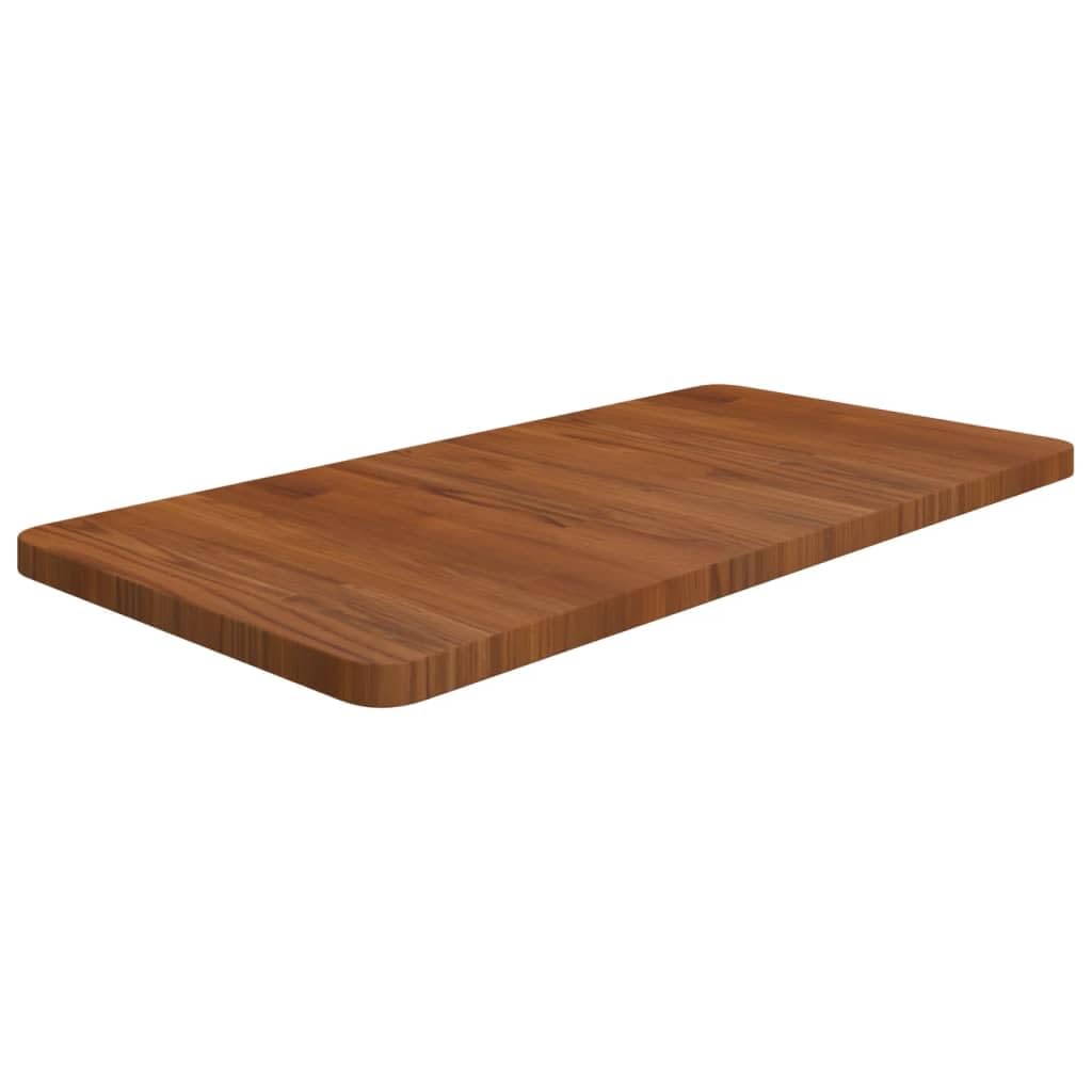 vidaXL Bathroom Countertop, Vanity Top, Bathroom Replacement Top, Tabletop for Computer Desk, Cabinet Top, Dark Brown Treated Solid Wood