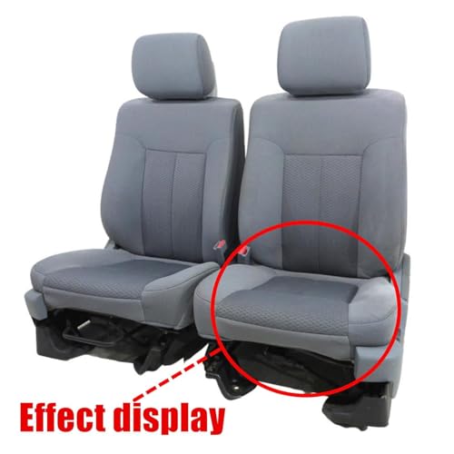 SecosAutoparts Driver & Passenger Side Bottom & Top Lean Back Replacement Cloth Seat Cover Gray #MS US or CS Compatible with Ford F150 XLT XL XTR STX 2009 2010 2011 2012 2013 2014 by SecosAutoparts - Used condition - Image 2