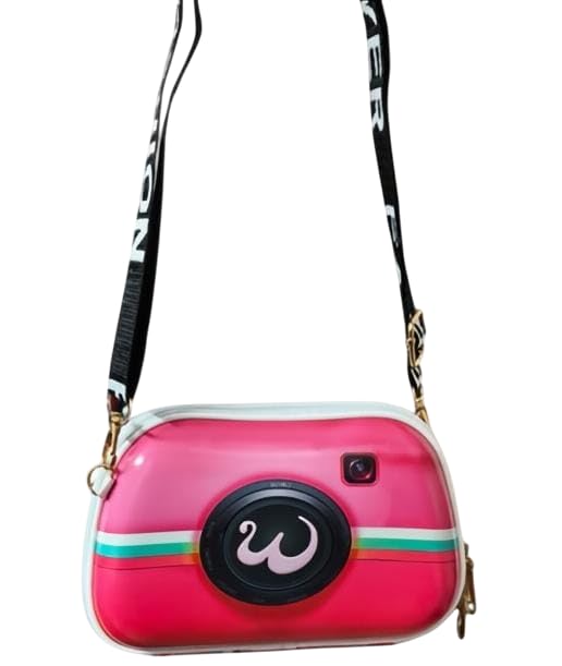 Image of Sling Box Bag with Detachable Shoulder Strap | Suitcase Style Hard Case Cross Body Sling Bag for Girls, Women,BOYS