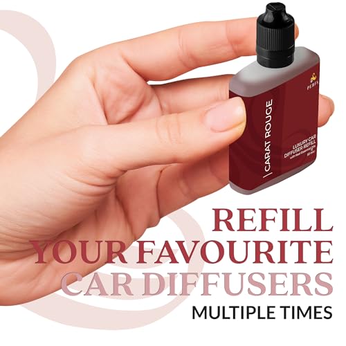 Image of Inspired by Baraccart Car Freshener Scent For Women | Sweet Wood, White Floral, Clean Musk Scented Air Freshener | Long-Lasting Perfume Style Automotive Fragrance Oil Diffuser | Carat Rouge by Perfa