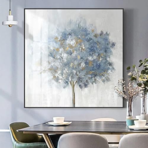 Peinture à l'huile arbre de vie pour harmoniser l'énergie de votre salon