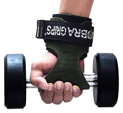 Image of Cobra Grips Weight Lifting Gloves with Adjustable Neoprene Padded Wrist Wraps - Heavy Duty Alternative to Power Lifting Hooks for Deadlifts