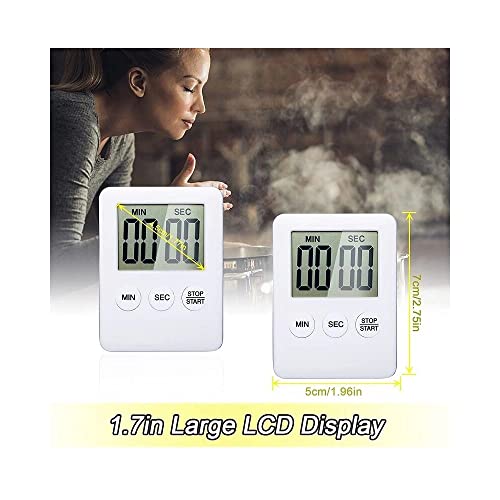LCA Magazine Timer Digital com Imã Cronômetro Regressivo e Progressivo CozinhaTreino Academia Luta 7