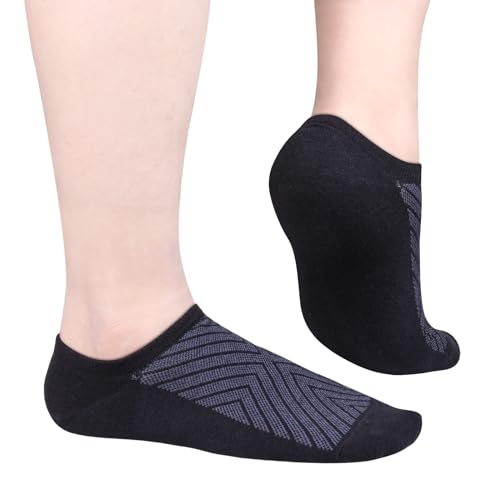 Image of YUEDGE Women's No Show Socks Breathable Invisible Ankle Socks Comfort lightweight Low Cut Socks For Women, 6 Pairs