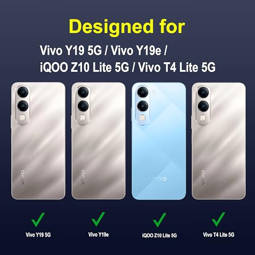Image of amazon basics Back Case Cover for Vivo Y19 5G | Compatible for Vivo Y19 5G Back Cover | Liquid Silicon Magic Case with Camera Protection | Sapphire