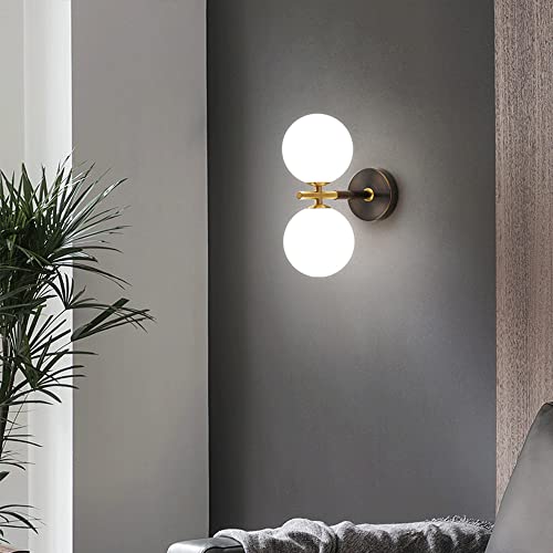 Aplique de pared Magic Bean de latón negro con 2 luces G9 3