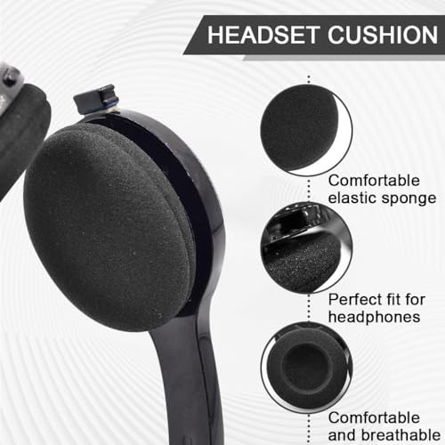 Image of ZORBES 5 Pairs Soft Thicken Cushion Earpads for Sony PX100 H500 Headphone, Replacement Headphone Cushion Pads, 50mm Dia Universal Fit (4.8-5.3cm), Earcup Protectors