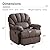 ANJ Manual Recliner Chair, Overstuffed Recliner with Soft Cushion and Wide Back, Comfy Padded Reclining Single Sofa for Living Room by ANJ