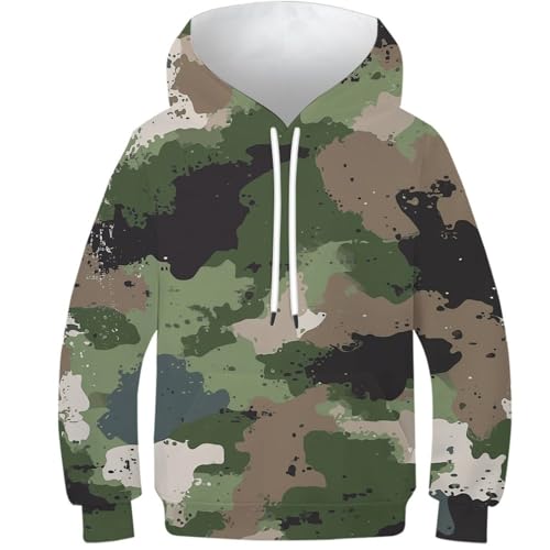 Sweat à capuche camouflage idéal pour le collège et les sorties