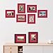 Space Art Deco, 10 Pack Picture Frame Mats, 8x10 China Red Mattes with Core Bevel Cut 4.5x6.5 Opening for 5x7 Pictures, Acid Free Photo Matting for Artwork