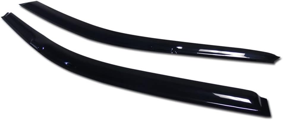 Classic Style Smoke Window Visors Deflector Vent Shade Guard 2 Pieces Compatible with 96-00 Honda Civic 2 Door Coupe / 3 Door Hatchback EK EK9