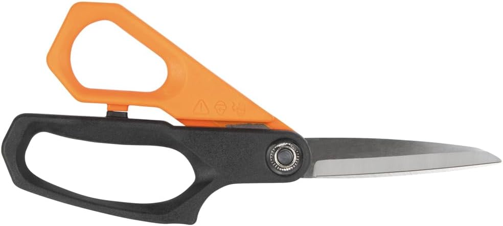 Klein Tools B2109 Heavy Duty Scissors, Multipurpose Utility Shears for Cutting Fabric, Cardboard, Plastic, Metal and More, Stainless Steel, 9-Inch - Image 3