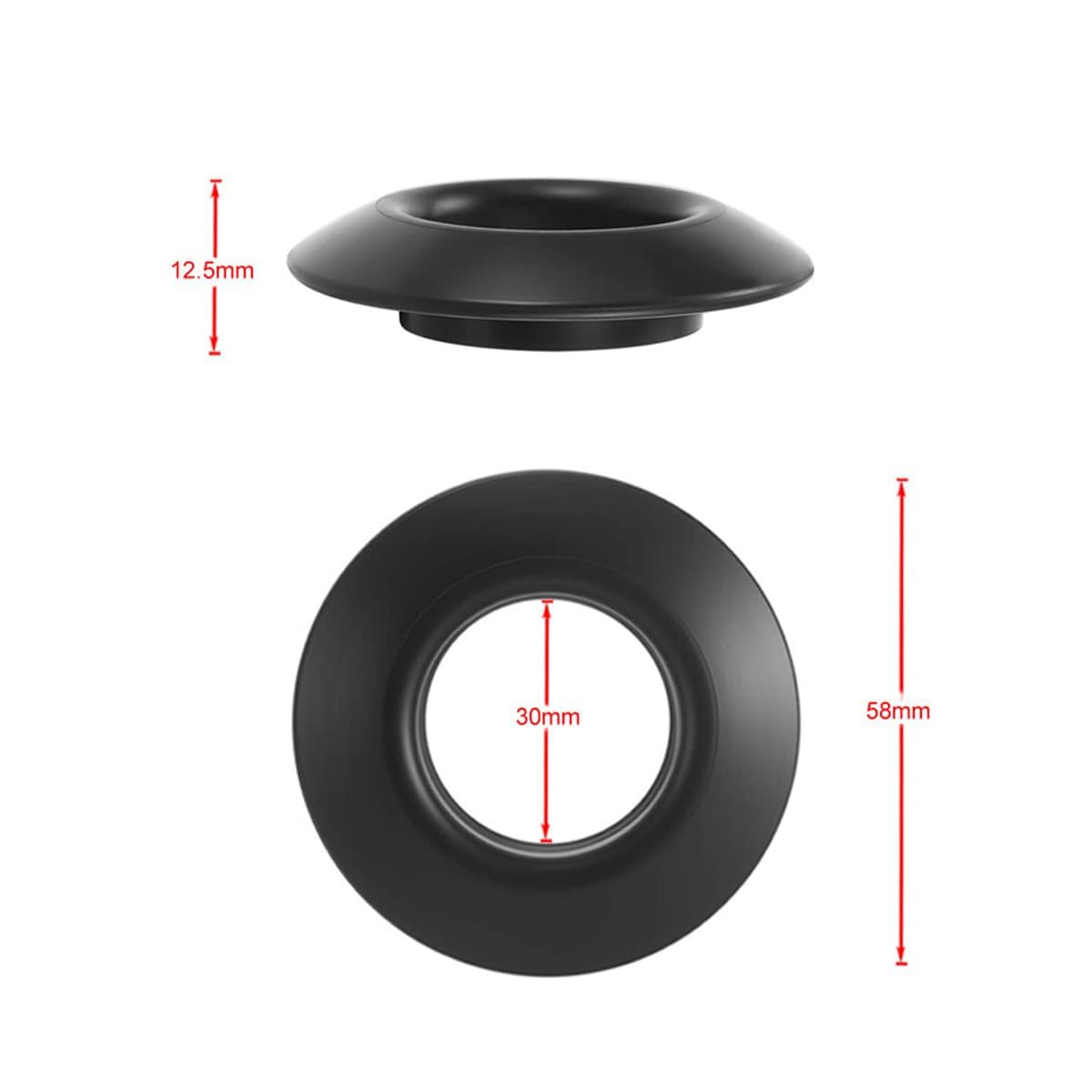 Supporto per paddle in gomma, anello antigoccia, accessori per kayak 4 pezzi