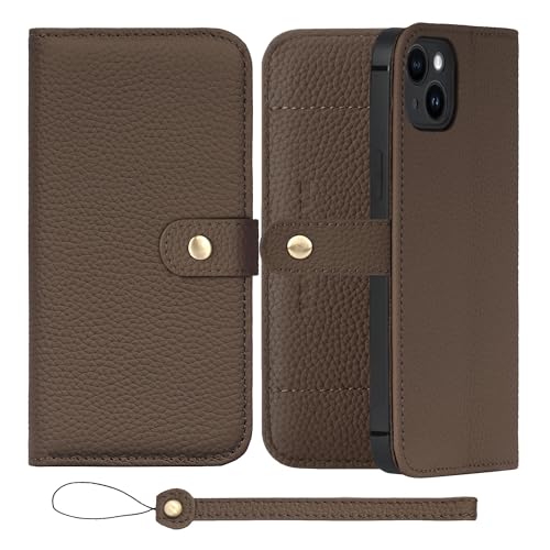 HANATORA for iPhone 15Plus �P�[�X �蒠�^ �{�v �X�}�z�P�[�X �X�}�z �X�^���h �X�g���b�v �t�� �V�������N�J�[�t���U�[ �x���g���� �}�O�l�b�g�Ȃ� �g�[�v H1SPB-15Plus-Taupe �M�t�g �a���� ���� �j�� �ޏ�