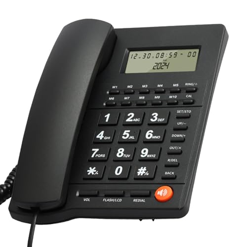 Téléphone fixe filaire pour améliorer le confort auditif de bureau