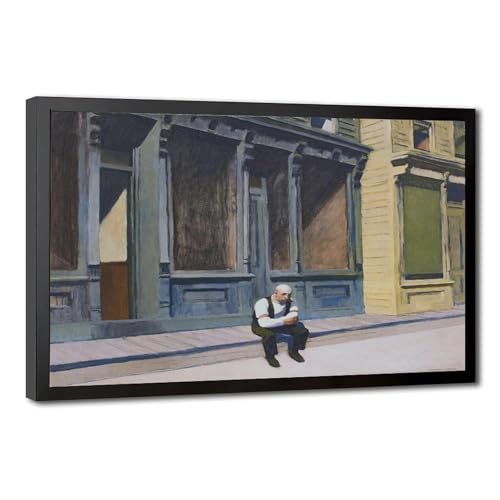 Impression sur toile Sunday Hopper, l'art apaisant pour votre coin bureau