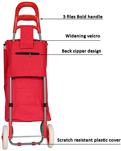 SENWEI Multifunktions-Einkaufstrolley, modisch, zusammenklappbar, tragbar, dicker Aluminiumrahmen, wasserdichte… – Bild 4