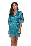 Erhältlich in mehreren Farben, perfekt für Hochzeiten, Geschenke oder den Alltag. Dieser weiche Kimono-Bademantel gibt Ihnen unerwartete seidige und bequeme Haptik.