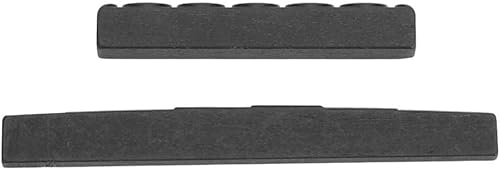 Miniatura 5 de Kit de tuerca y sillín de guitarra, 1 juego de tuerca de ébano y silla de montar para pieza de guitarra clásica