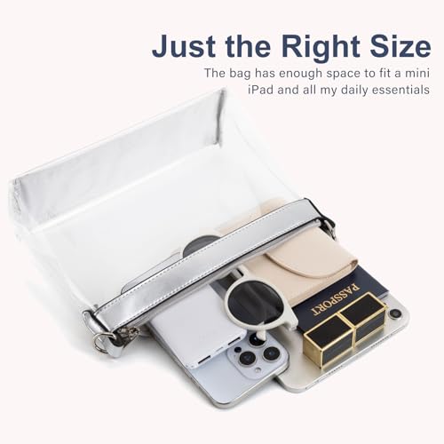 Image of Wuflyover Clear Bag for Stadium Events, Clear Purse for Women