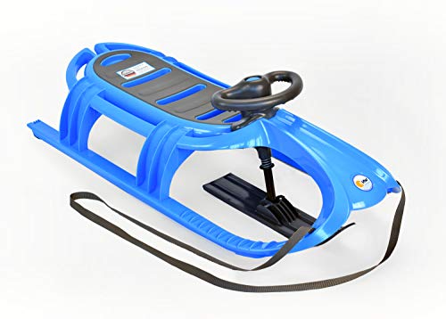 KHW Unisex Jugend Snow Tiger de Luxe Schlitten, Iceblue, 105x47x34 cm Cover