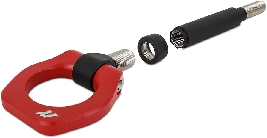 Mishimoto Racing Tow Hook Compatible with Subaru BRZ/Scion FR-S/Toyota 86 2013-2019, Neon Yellow