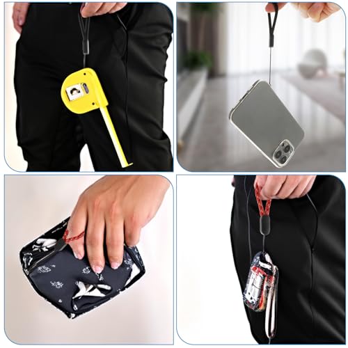 Ymapinc 12 Stück Finger Lanyard, Verstellbare Schlüsselband Kurz Handschlaufe Tragbare Handyschlaufe Kurze Handy Handschlaufe 4,92 Zoll Fingerschlaufe für USB Stick Handy Sticks Kamera Schlüssel