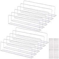 Spielzeugblocker Couch, 12x Spielzeugblocker für Möbel, 40x8x4cm Transparente Spielzeug-Blocker Unter Sofa Schutz Lückenblocker mit Klebeband, Bett Boden Blocking Board für Staub, Tiere, Spielzeug