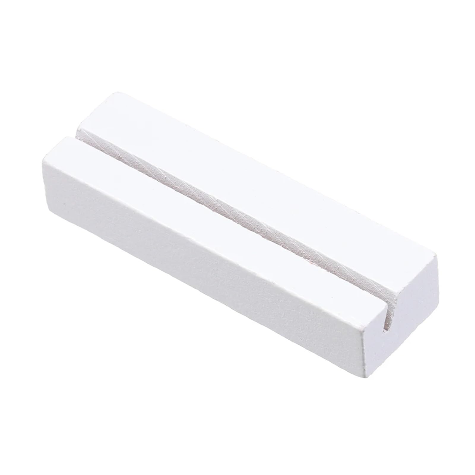 GOXQIT 10Pc Wooden Photo Stand Business Card Holder Rectangle Clip Picture Handmade Memo For Home Office For Party(Color 1)