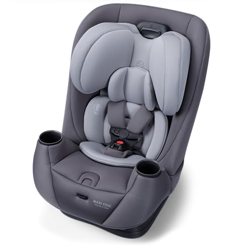 Maxi-COSI Pria All-in-One Convertible Car Seat, Infant to Toddler Car Seat, Easy-Install Harness, Machine-Washable Cover, 5-100 lbs, Sea Salt