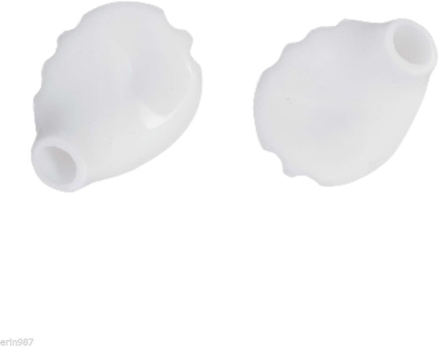 White Earbud Covers Size 5, TwistLock for Secure Fit, Compatible with Headphones & Earphones